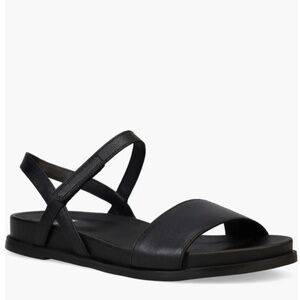 Brand new with tag Eileen Fisher Demo black leather sandal, size 8